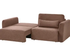 Sovesofa 3 personers VAXHOLM Boucle Brun med opbevaring