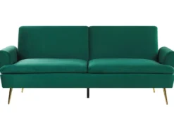 Sovesofa 3 personers VETTRE Velour Mørkegrøn