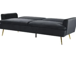Sovesofa 3 personers VETTRE Velour Sort