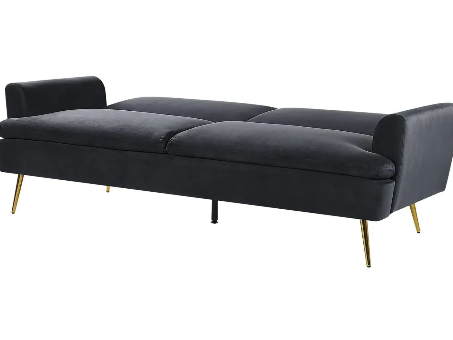 Sovesofa 3 personers VETTRE Velour Sort