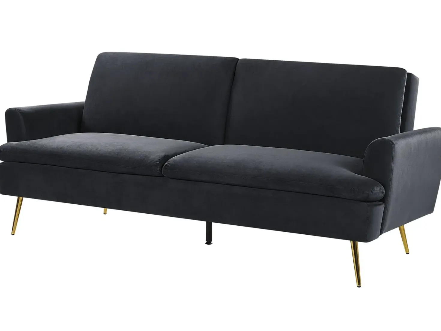 Sovesofa 3 personers VETTRE Velour Sort