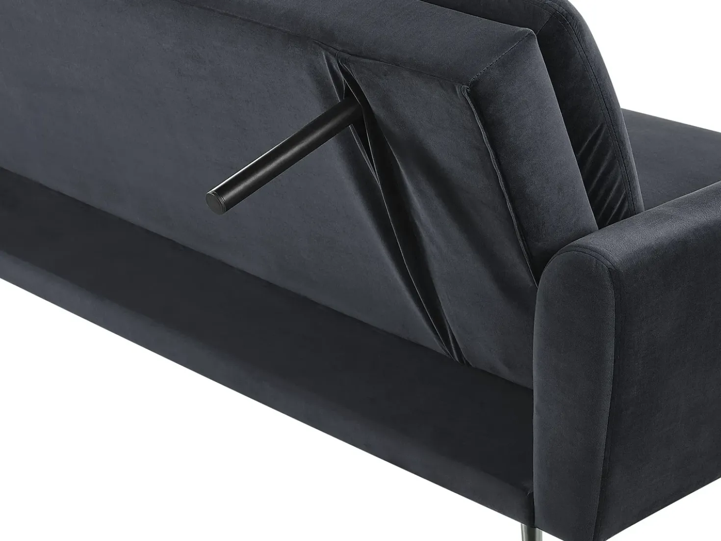 Sovesofa 3 personers VETTRE Velour Sort