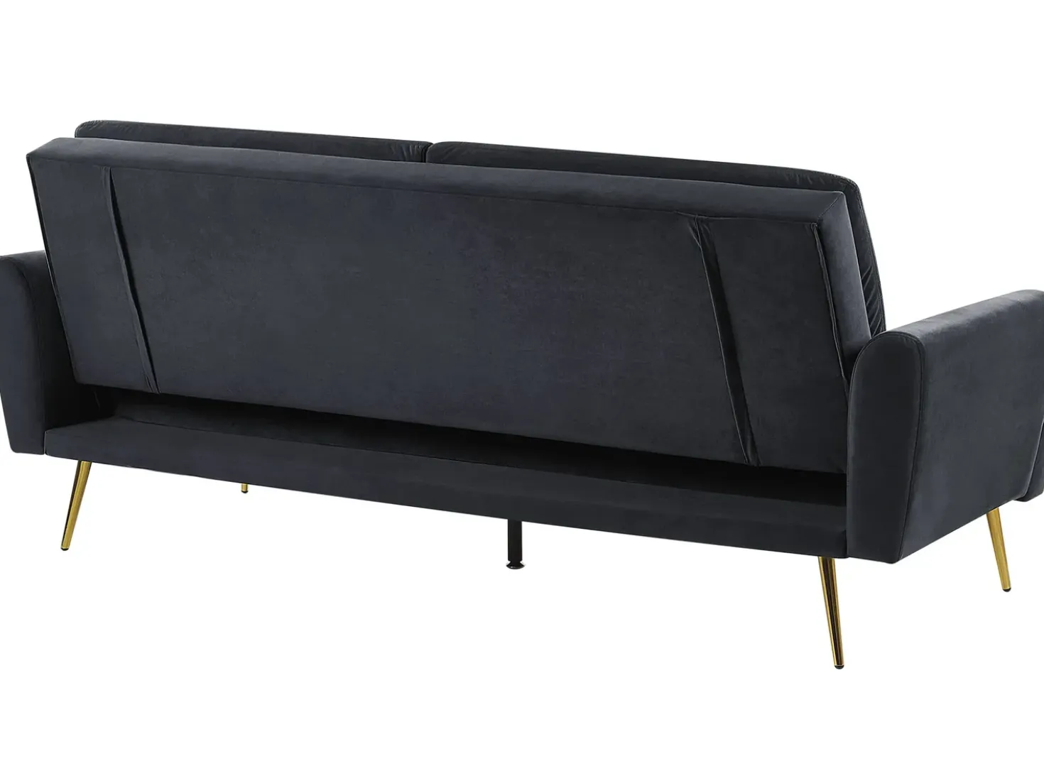 Sovesofa 3 personers VETTRE Velour Sort
