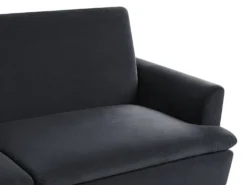 Sovesofa 3 personers VETTRE Velour Sort