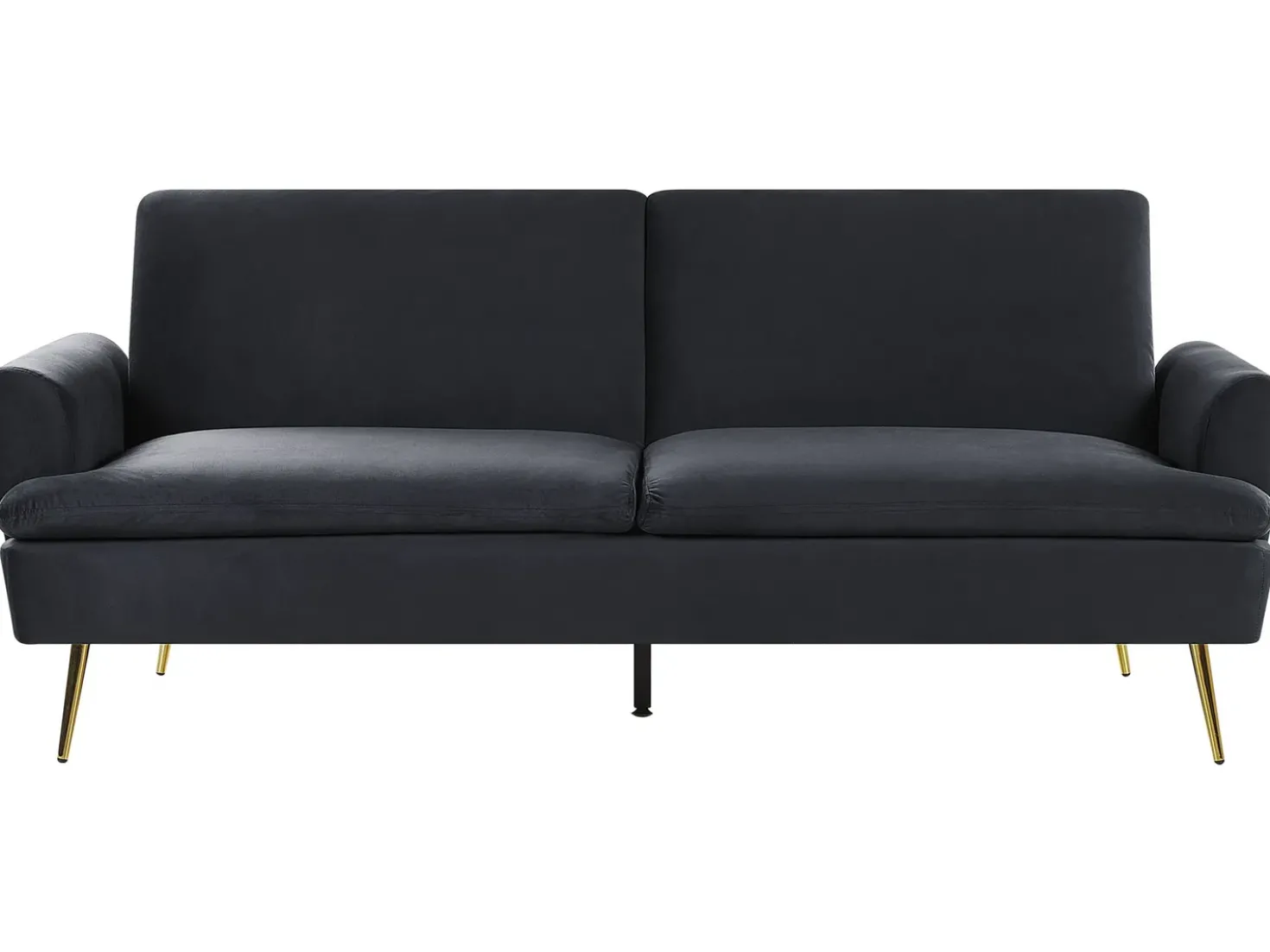 Sovesofa 3 personers VETTRE Velour Sort