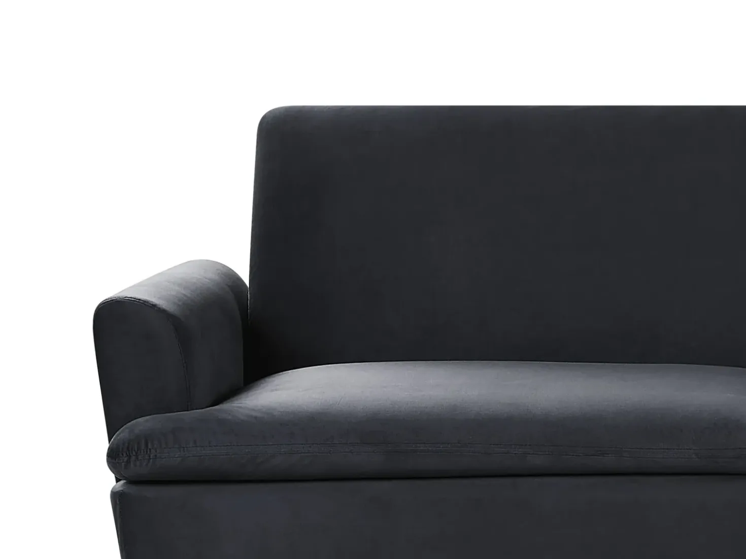 Sovesofa 3 personers VETTRE Velour Sort