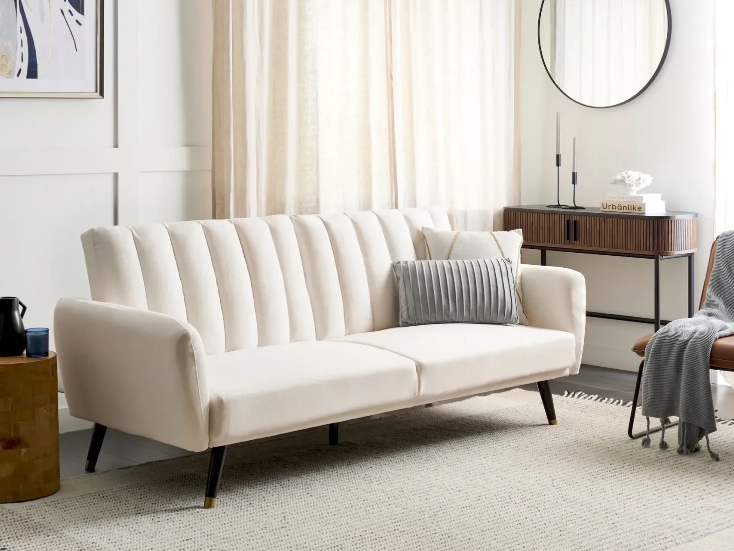 Sovesofa 3 personers VIMMERBY Lys Beige
