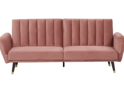Sovesofa 3 personers VIMMERBY Velour Lyserød