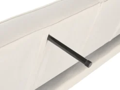 Sovesofa 3 personers VISNES Velour Cremehvid