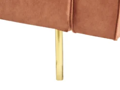 Sovesofa 3 personers VISNES Velour Guldbrun
