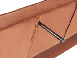 Sovesofa 3 personers VISNES Velour Guldbrun