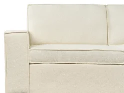 Sovesofa 3 personers VUOKATTI Boucle Cremehvid