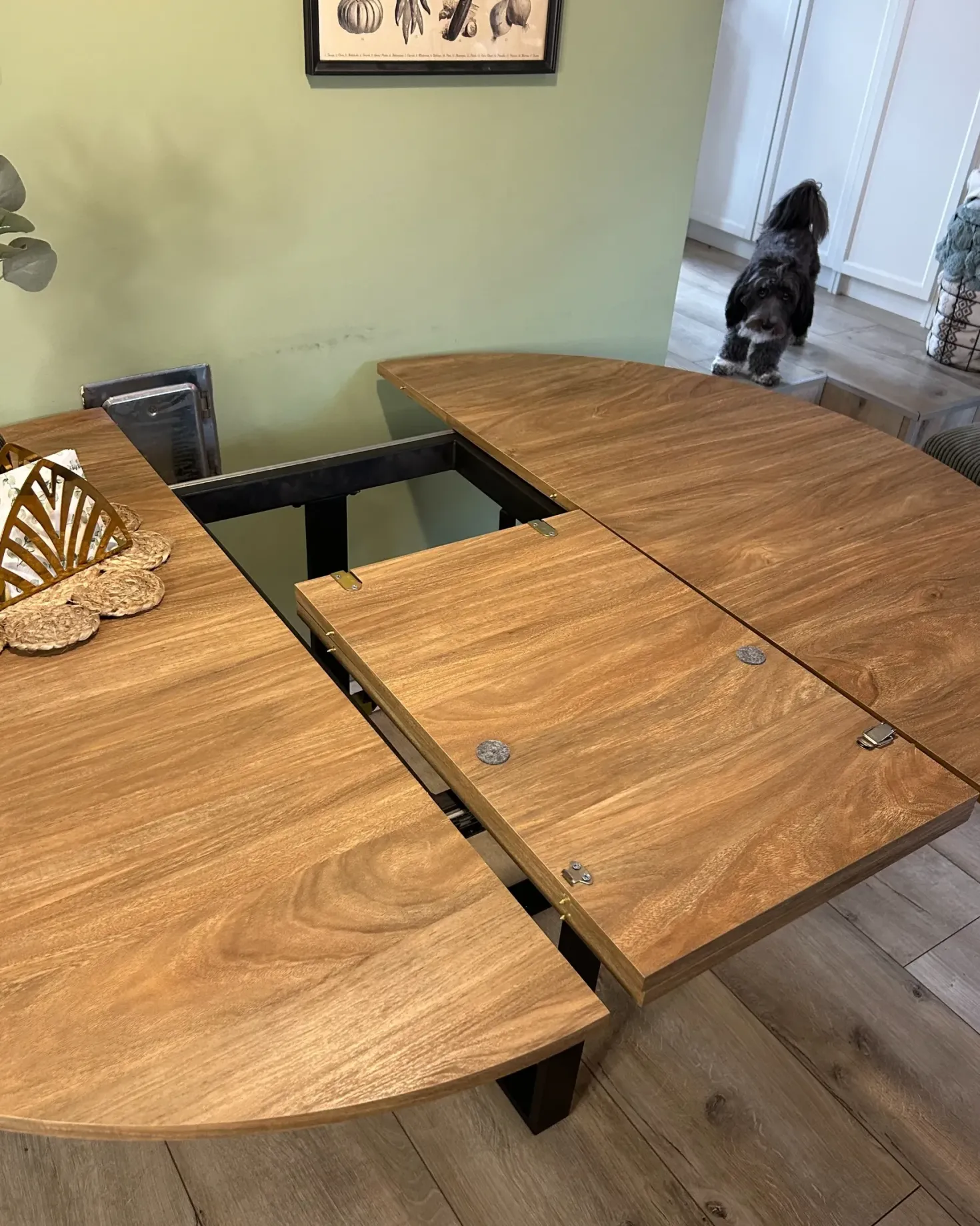 Spisebord ALEXANDRINA Brun 120/160 cm 120 cm