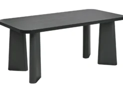 Spisebord ATLIN Sort 180 cm 90 cm