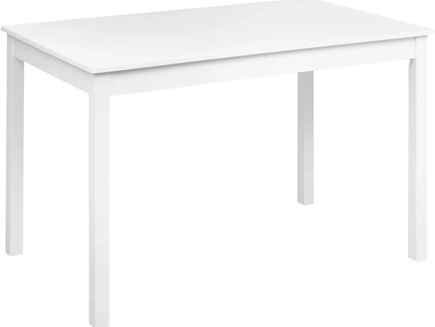 Spisebord BARLEE Hvid 120 cm 75 cm Poppeltræ