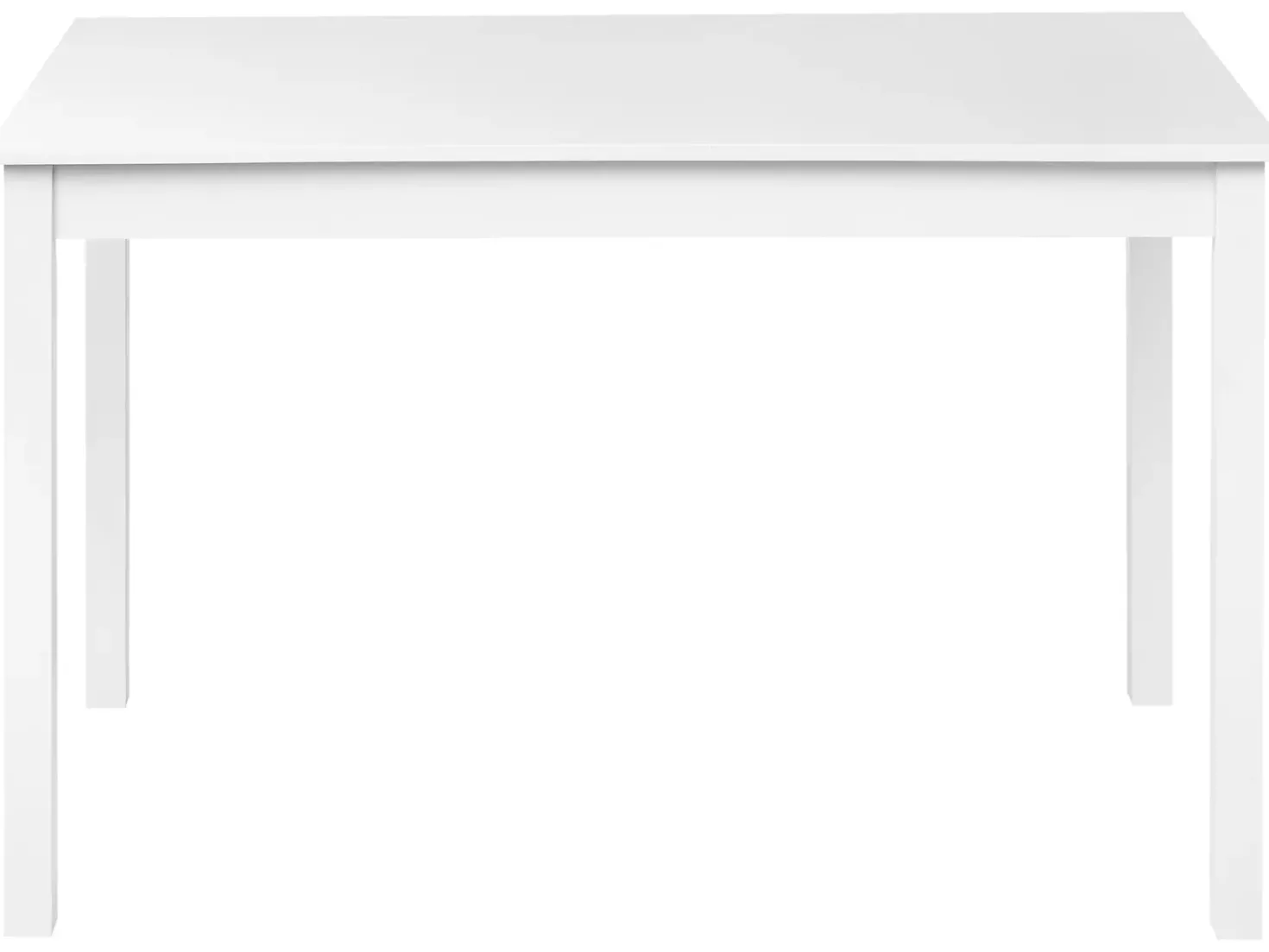 Spisebord BARLEE Hvid 120 cm 75 cm Poppeltræ