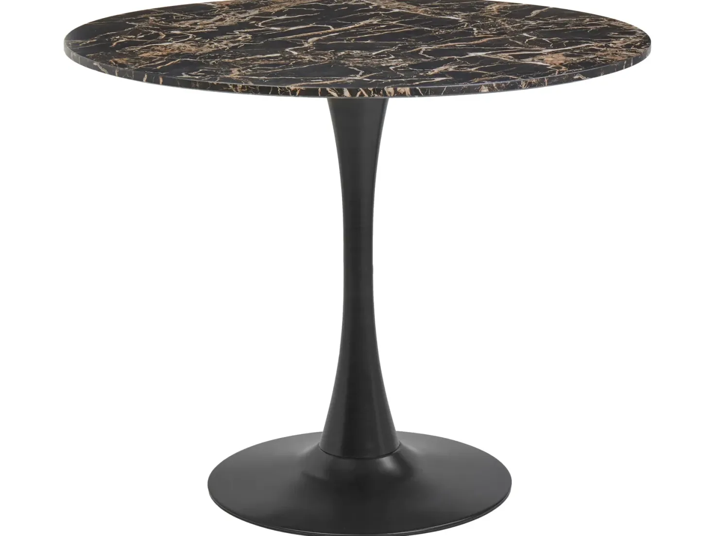 Spisebord BOCA Sort marmor 90 cm 90 cm