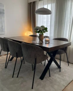 Spisebord CLIFTON Mørkebrun 180 cm 90 cm Fyretræ