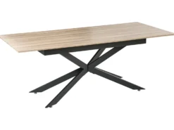 Spisebord FINLEY Lysebrun 160/200 cm 90 cm