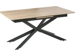 Spisebord FINLEY Lysebrun 160/200 cm 90 cm