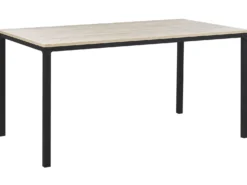 Spisebord HOCKLEY Lysebrun 150 cm 90 cm