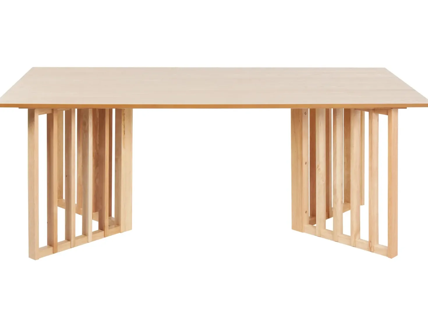 Spisebord LEANDRA Lys ask 200 cm 100 cm