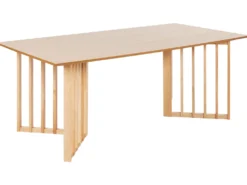 Spisebord LEANDRA Lys ask 200 cm 100 cm