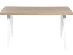 Spisebord LENISTER Brun/hvid 150 cm 90 cm