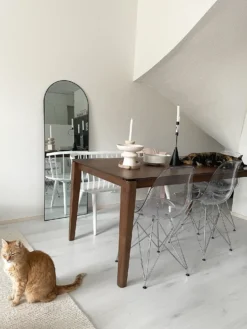 Spisebord LOTTIE Mørk valnød 160 cm 90 cm
