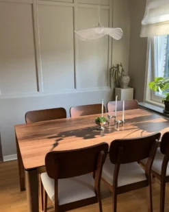 Spisebord LOTTIE Mørk valnød 160 cm 90 cm