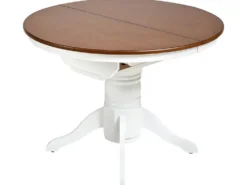 Spisebord med udtræk AKRON Brun ask 106/150 cm 106 cm Træ