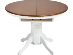 Spisebord med udtræk AKRON Brun ask 106/150 cm 106 cm Træ