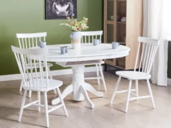 Spisebord med udtræk AKRON Hvid 106/150 cm 106 cm