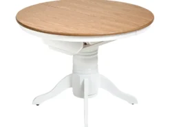 Spisebord med udtræk AKRON Lys ask 106/150 cm 106 cm Træ