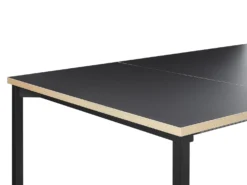 Spisebord med udtræk AVIS Sort 140/190 cm 90 cm
