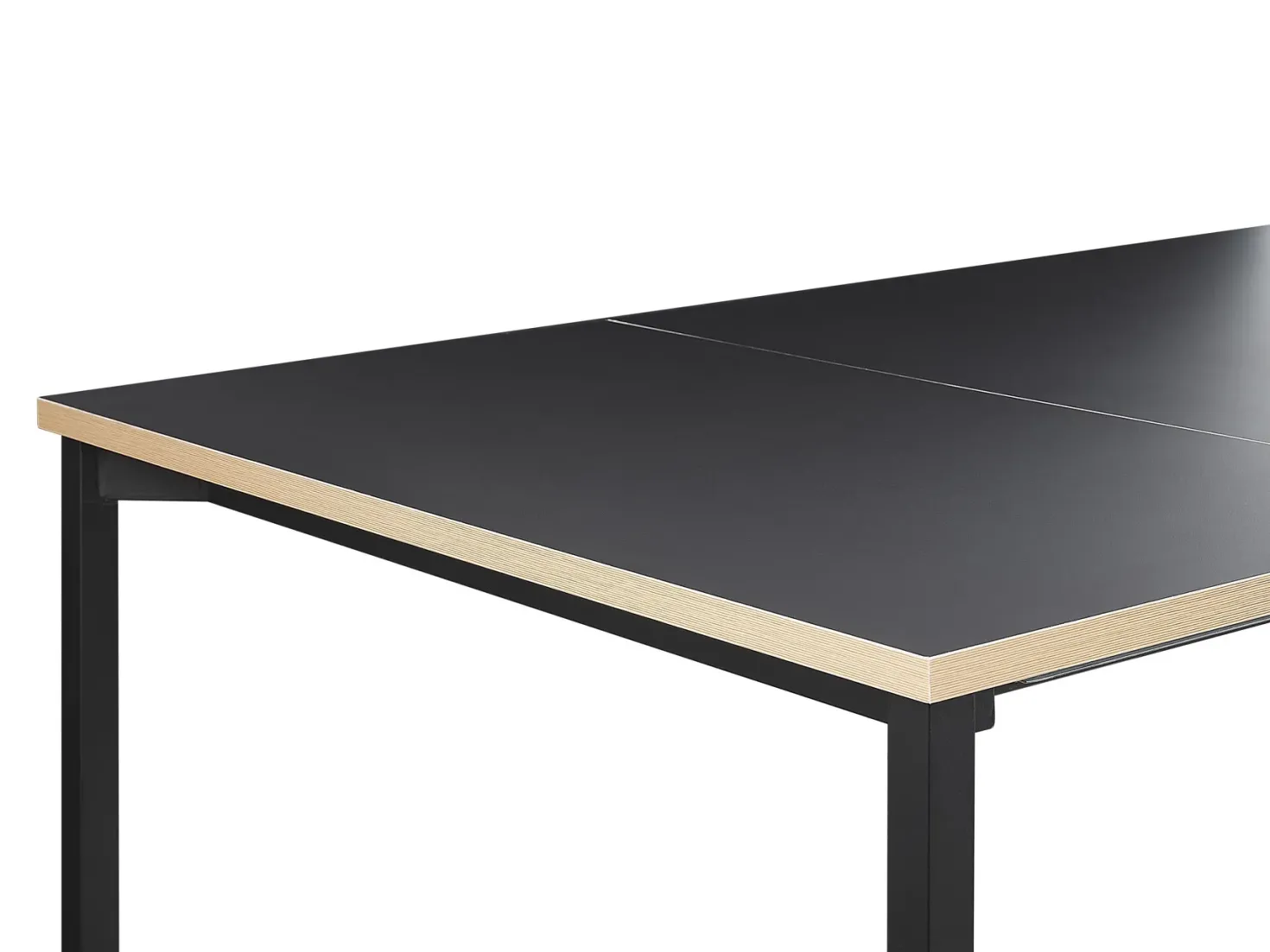 Spisebord med udtræk AVIS Sort 140/190 cm 90 cm