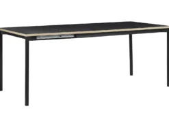 Spisebord med udtræk AVIS Sort 140/190 cm 90 cm