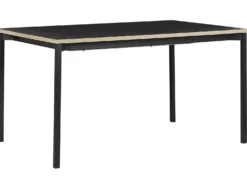 Spisebord med udtræk AVIS Sort 140/190 cm 90 cm