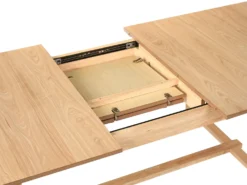 Spisebord med udtræk BARNES Lys ask 160/200 cm 90 cm