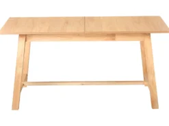 Spisebord med udtræk BARNES Lys ask 160/200 cm 90 cm