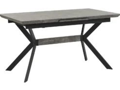 Spisebord med udtræk BENSON Lysegrå 140/180 cm 80 cm