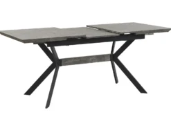 Spisebord med udtræk BENSON Lysegrå 140/180 cm 80 cm
