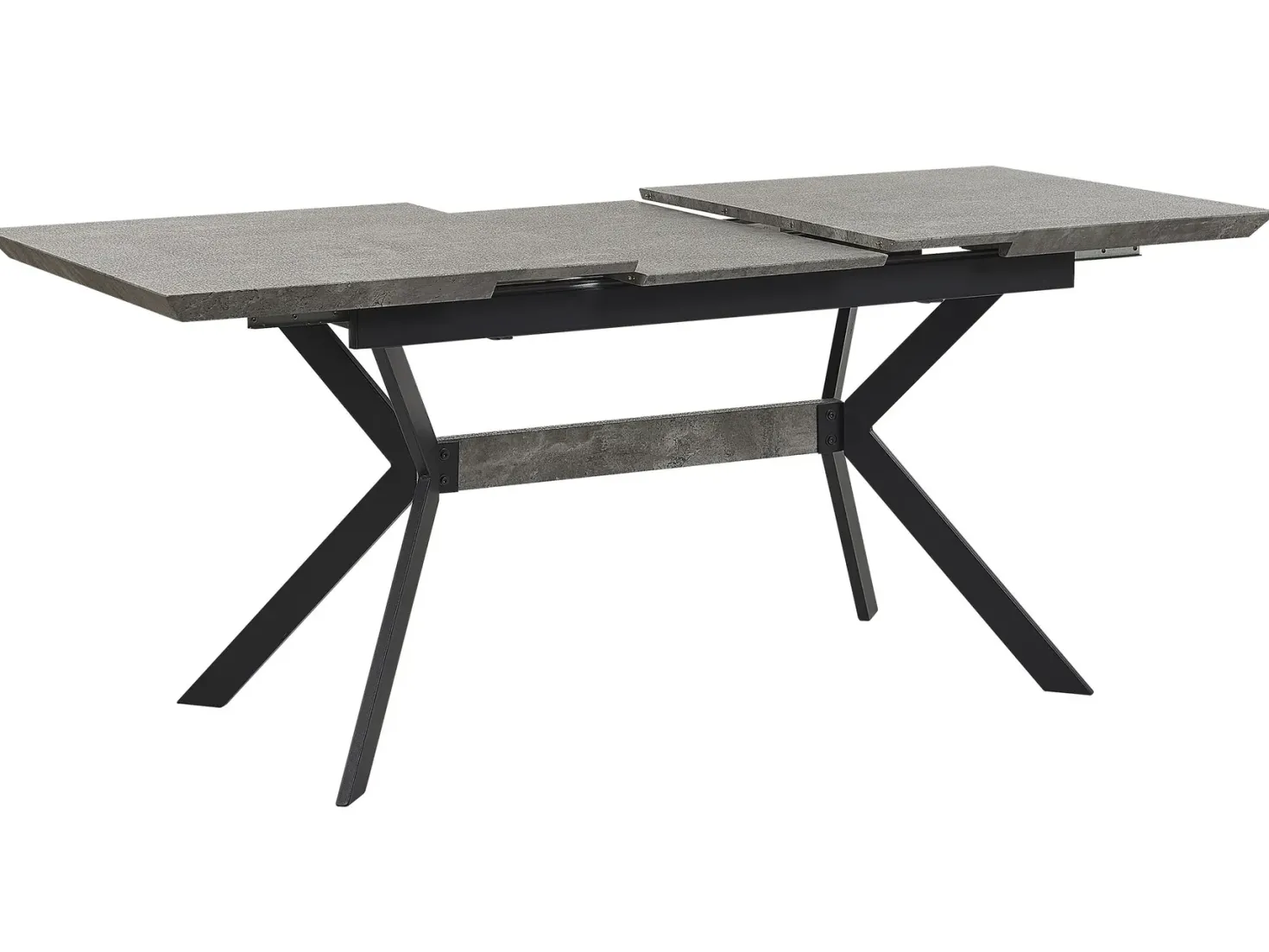 Spisebord med udtræk BENSON Lysegrå 140/180 cm 80 cm
