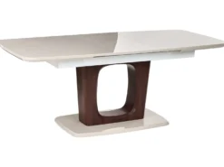 Spisebord med udtræk BERRIGAN Lys Beige 160/200 cm 90 cm