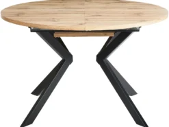Spisebord med udtræk CARLEA Lysebrun 120/160 cm 120 cm