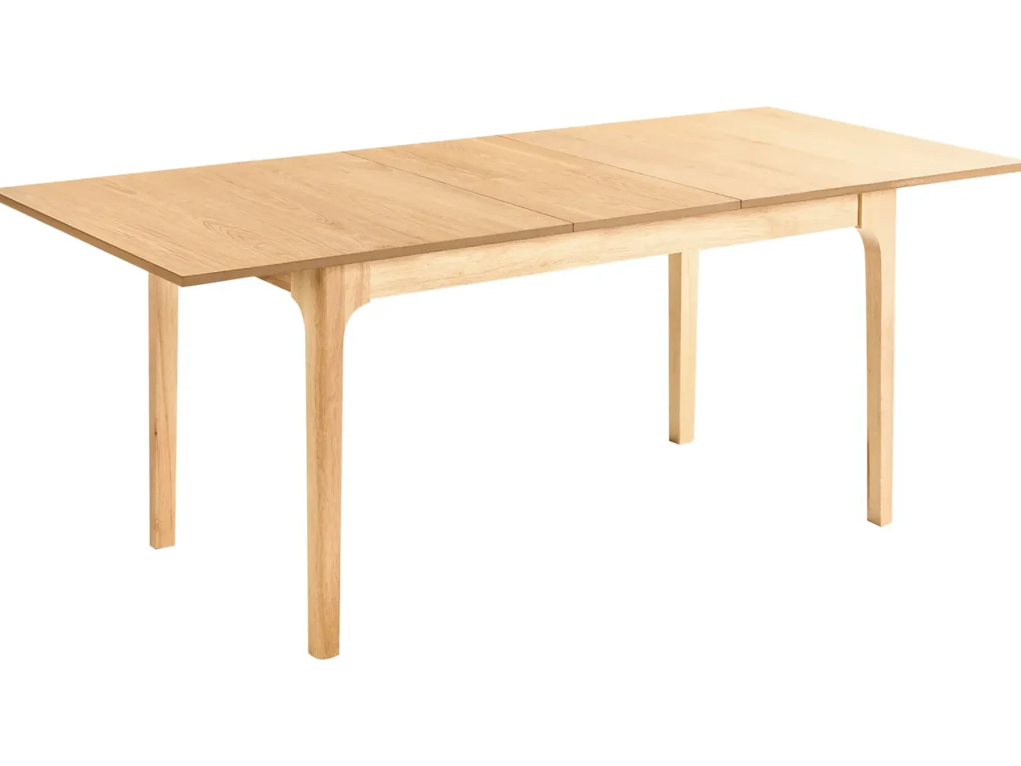 Spisebord med udtræk DELMAS Lys ask 160/200 cm 90 cm