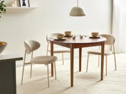 Spisebord med udtræk ECHO Mørk eg 107/137 cm 107 cm