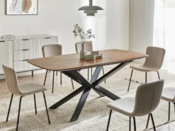 Spisebord med udtræk GAIRDNER Brun 140/180 cm 90 cm
