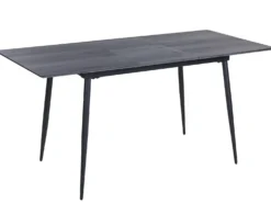 Spisebord med udtræk GELANDA Grå 120/160 cm 80 cm