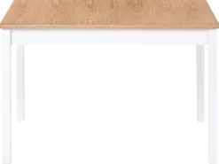 Spisebord med udtræk HOUSTON Lysebrun/hvid 120/150 cm 90 cm Fyretræ